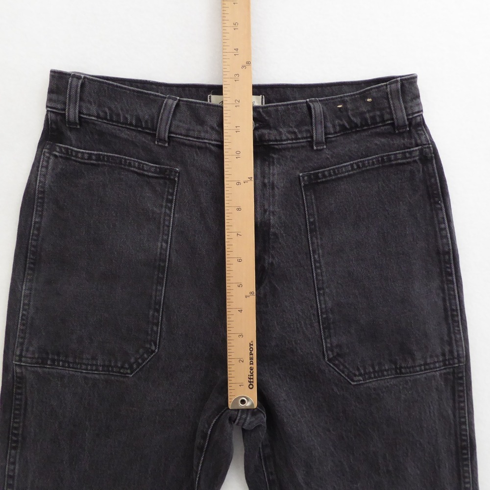 Madewell 90s Straight Jeans Charcoal Black Wash Size 29 High Rise Denim - Picture 5 of 10